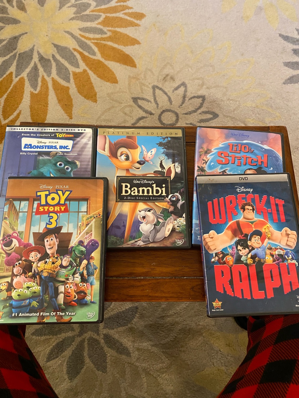 Disney DVD Movie Set - Blue, Red, Yellow Covers